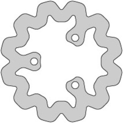 Delta Braking Brake disc, Rear, Ø180mm, Aprilia / Derbi Senda / Gilera / Rieju